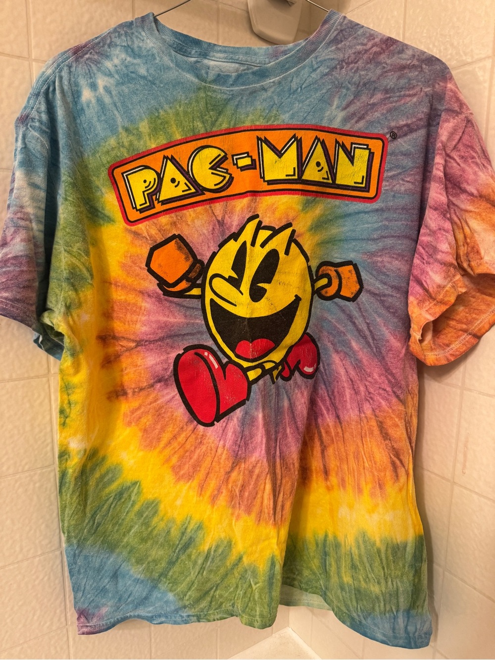 Pac-Man Tie-Dye Short Sleeve Tee - Multicolor